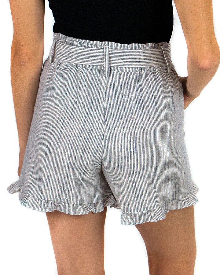 Grace and Lace - Ruffle Linen Shorts