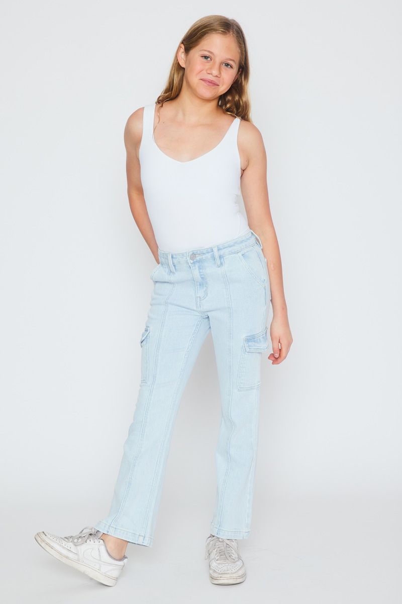 Kancan Normani High Rise Cargo Flare - Kids